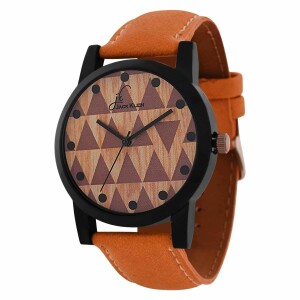 Men's Analog Jack Klein Synthetic Leather Watch