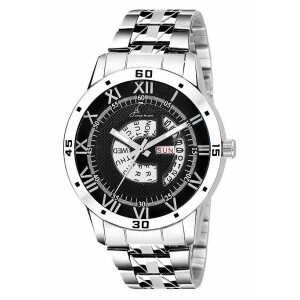 Multi Function Day And Date Working Elegant Metal Wrist Watch