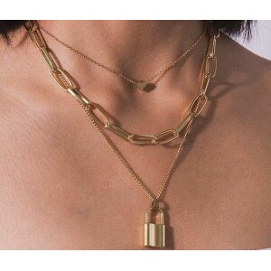 Lock Pendant Necklace