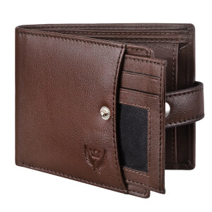 Dark Brown RFID Blocking Leather Wallet