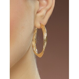 Tone Hoop Earring