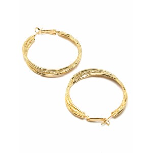 Tone Hoop Earring