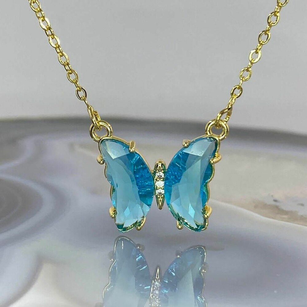 butterfly pendant necklace