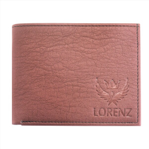 Basic Texture Leather Brown Wallet
