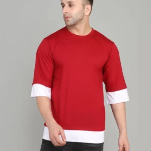 Oversized Solid Round Neck T-Shirt