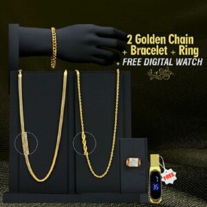 Golden Chain With Golden Bracelet
