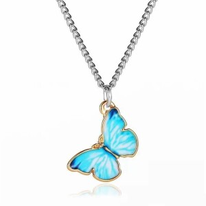 Blue butterfly Neck pendant