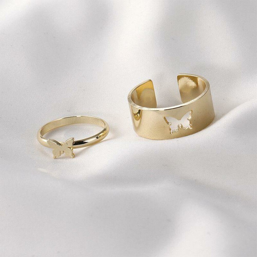 Butterfly Couple Rings