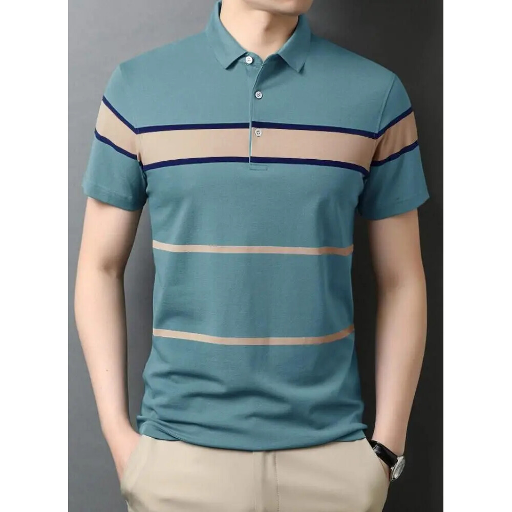 Men Half Sleeves Polo Neck T-shirt