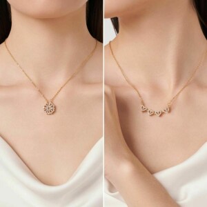 Hearts Pendant Necklace