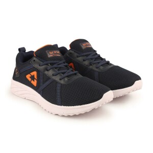 Latest Black-Orange Shoes For Mens