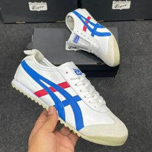 Onitsuka Tiger Sneakers White, Blue and Red (BHC065)