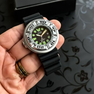 Superior Trendy Citizen Pro Master Watch for Men, Black Silver (SG-022)