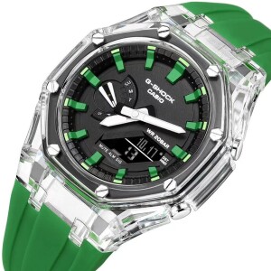 G Shock GA2100 Green Edition With Digital And Analog Watch (SG-237)