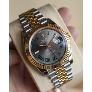 Men's Rolex Watch With Stainless Steel Belt and Date (SG-185)