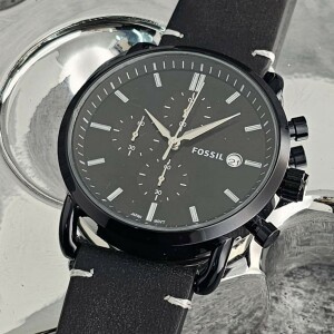 Fossil Watch : Fossil Chronograph Leather Edition Watch For Men (SG-1016)