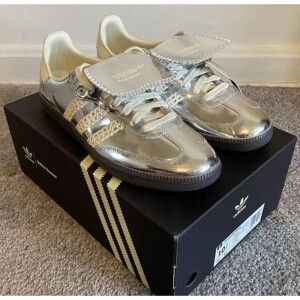 Premium Adidas Samba X Wales Bonner Silver Shoes For Men (SW5715)