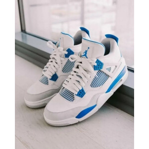 Imported Nike Air Jordan Retro 4 Military Blue Shoes For Men (SW5902)