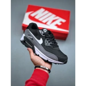 Trendy Nike Air Max 90 Essential Black White Shoes For Men (SW5631)