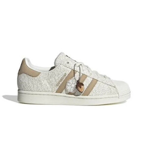 Stylish Adidas Superstar Winter Beige Shoes For Men (LL554)