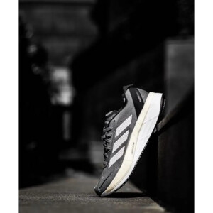 Stylish Adidas Adizero Boston 12 Grey Black Shoes For Men (LL559)