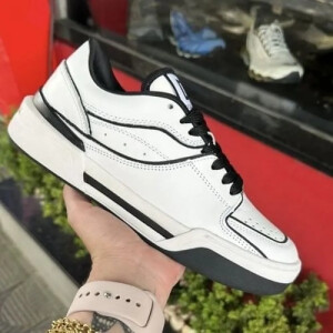 Premium Dolce & Gabbana New Roma Top Low White Black Shoes For Men (SW5688)