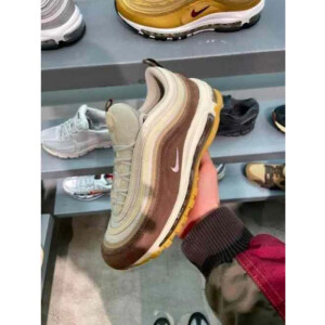 Classy Nike Air Max 97 Muslin Pink Foam Crepe Brown Shoes For Men (SHI163)