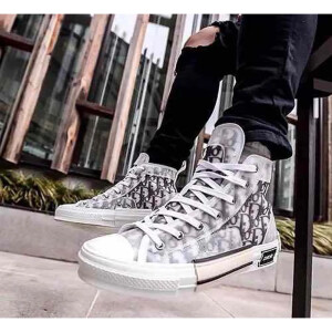 Premium Dior B23 White High Top Sneakers For Men (SHI473)