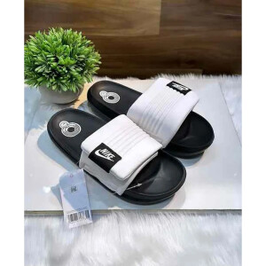 Premium Nike Offcourt Adjust Black White Slides For Men (SHI515)