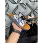 Premium Birkenstock Arizona Silver Suede For Women (SNC537)