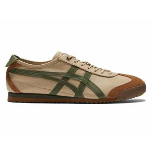Premium Onitsuka Tiger Mexico 66 Beige Grass Green Shoes For Men (SNC559)