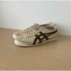 Premium Onitsuka Tiger Mexico Cream Burgundy Shoes For Men (SP494)