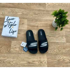 Premium Skechers Hyper Black Slide For Men (SP502)