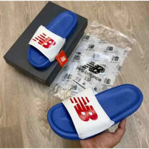 Premium New Balance Swf200 Blue White Slides For Men (SP515)