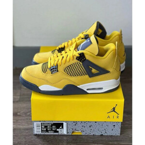 Premium Air Jordan Retro 4 Lightning Tour Yellow Shoes For Men (FST1169)