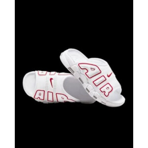 Premium Nike Air Uptempo Slide White Red For Men (FST1178)