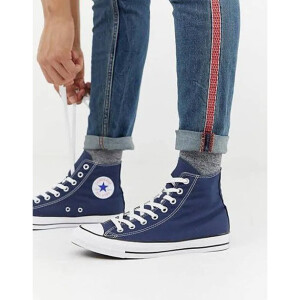 Premium Converse All Star High Navy Shoes For Men (FST1223)