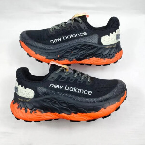 Premium New Balance Fresh Foam Black Orange Shoes For Men (RMF35)