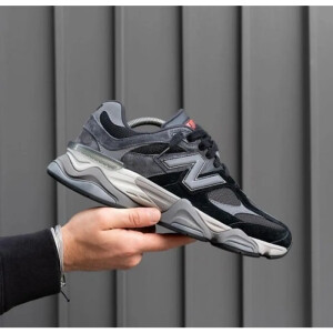 Stylish New Balance 9060 Black Castlerock Grey Shoes For Men (SW6245)