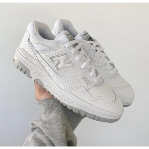 Trendy New Balance 550 White Grey Shoes For Men (SW6229)