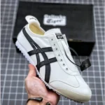 Classy Onitsuka Tiger Mexico 66 Slip On White Black Shoes For Men (BH955)