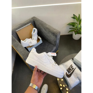 Stylish Nike Airforce 1 Low Pure White Shoes For Men (S1H24)