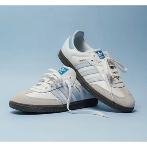 Stylish Adidas Samba Halo Blue Shoes For Men (S1H41)