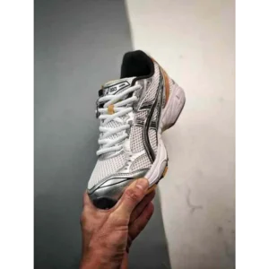 Premium Asics Gel Kayano 14 Grey Gold Running Shoes For Men (BME44)