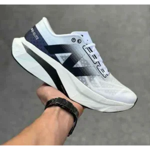 Premium New Balance Fuelcell Rebel V4 White Black Shoes For Men (BME50)