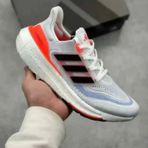 Premium Adidas Ultraboost White Orange Shoes For Men (BME154)