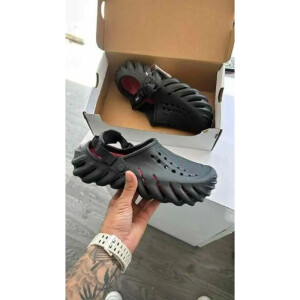 Stylish Crocs Echo Black Clogs For Men (BME175)