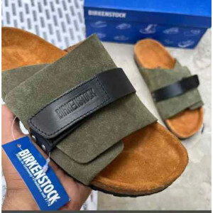 Stylish Birkenstock Kyoto Green Suede Shoes For Men (BME207)