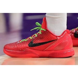 Nike Kobe 6 Red Reverse Grinch Shoes For Men (HS120)