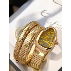 Bvlgari Watch Snake Darcy Diamond Gold Yellow For Women (CS139)